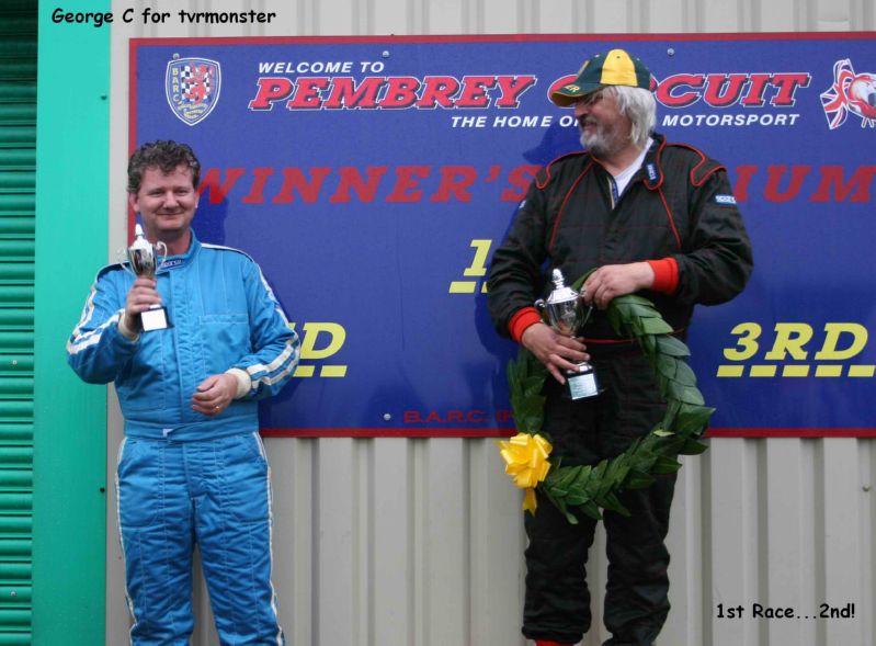 TVRcarparts 2nd Race winners!   FIRST PODIUM!